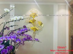 Tranh Sắt Treo Tường Lá Cây Gingko - TDS017