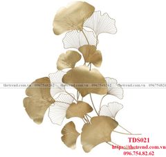 Tranh Sắt Treo Tường Lá Cây Gingko - TDS021