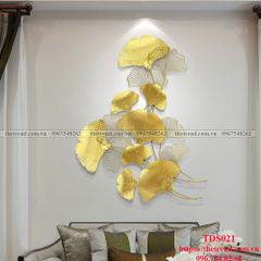 Tranh Sắt Treo Tường Lá Cây Gingko - TDS021