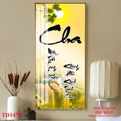 Tranh Thư Pháp: Chữ Cha - TD1470