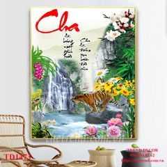 Tranh Thư Pháp: Chữ Cha - TD1473