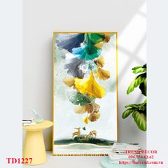 Tranh Trừu Tượng Lá Ginkgo - TD1227