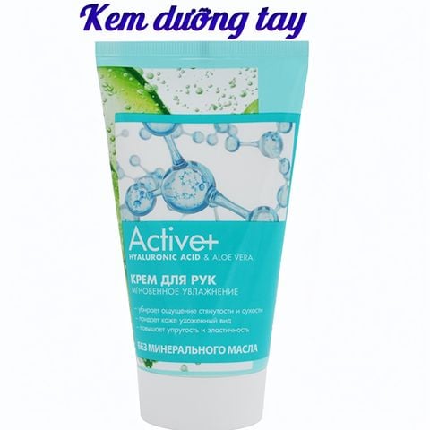 KEM DƯỠNG TAY HYALURONIC ACID & ALOE VERA ACTIVE+