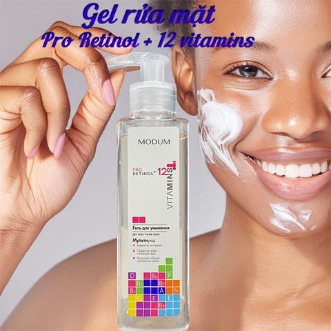 Gel rửa mặt Pro Retinol + 12 Vitamins