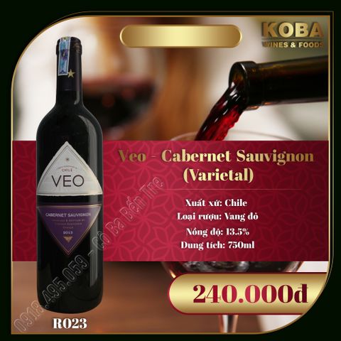  Rượu Vang Đỏ Chile - Veo - Cabernet Sauvignon (Varietal) - 13.5 độ 