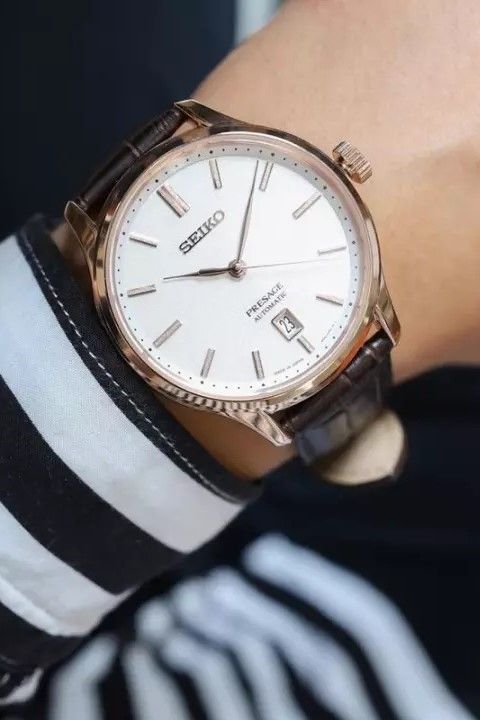 Đồng hồ Seiko Presage SRPD42J1 Máy cơ - Dây da - Size 