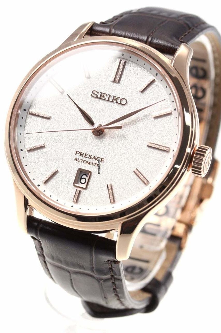 Đồng hồ Seiko Presage SRPD42J1 Máy cơ - Dây da - Size 