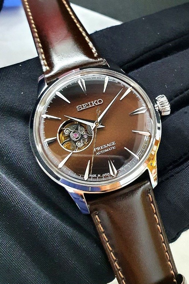 Đồng hồ Seiko Presage SSA407J1 Máy cơ - Dây da - Size 