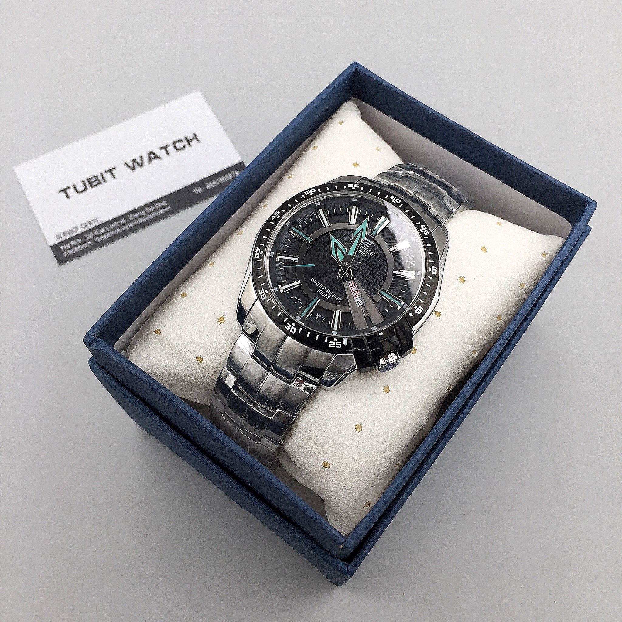 Đồng hồ Casio nam EF 130D-1A2 1:1