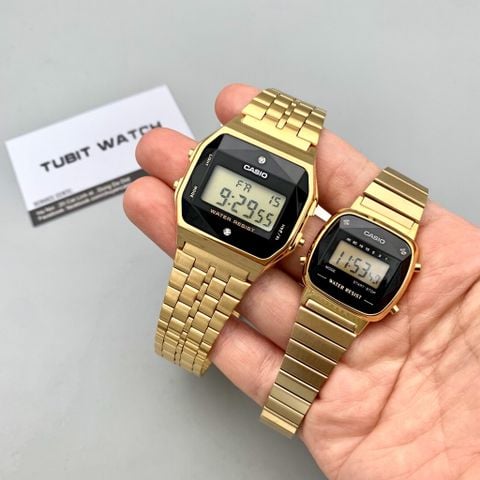 Đồng hồ cặp đôi Casio A159WGED-1DF và LA670WGAD-1 Chính Hãng