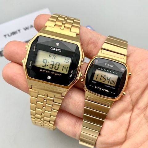 Đồng hồ cặp đôi Casio A159WGED-1DF và LA670WGAD-1 Chính Hãng