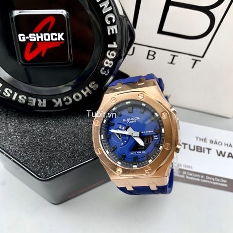 Đồng hồ G-shock GM 2100-2a viền gold custom AP 1:1