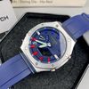 Đồng hồ G-shock GA 2100-2a custom AP phối dây cao su xanh 1:1