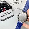 Đồng hồ G-shock GA 2100-2a custom AP phối dây cao su xanh 1:1