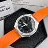 Đồng hồ G-shock GA 2100 custom AP phối dây cao su cam 1:1