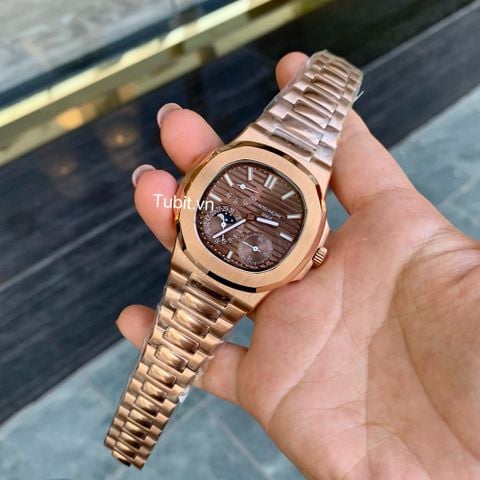 Đồng hồ cơ nam Patek Philippe 5712/1R-001 Rose Full Gold 5a 1:1