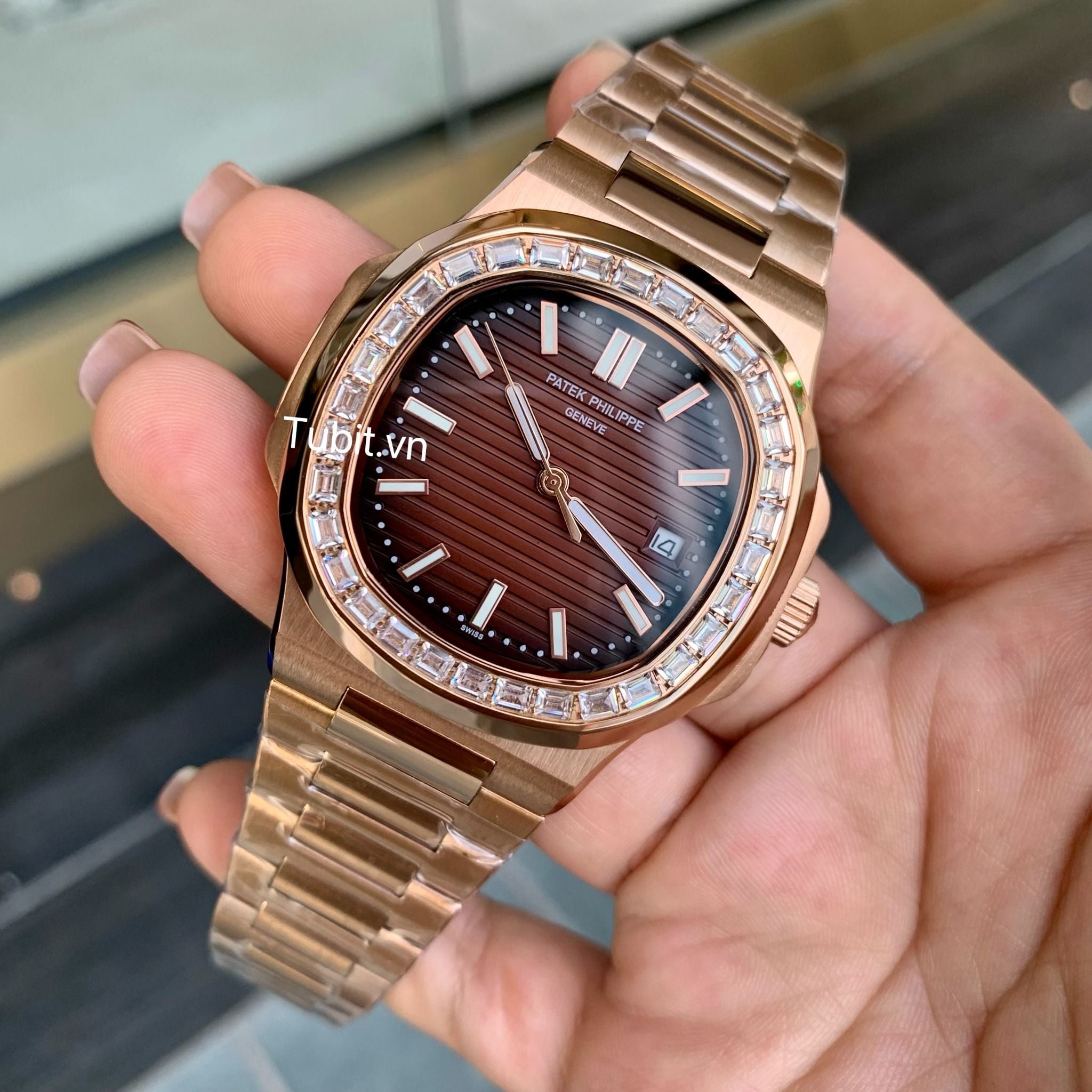 Đồng hồ cơ nam Patek Philippe 5723/1R-010 Rose Full Gold 5a 1:1