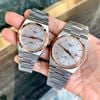 Đồng hồ cặp đôi Tissot PRX Powermatic80 T137.407.11.041.00 SG bản máy pin , dây thép , viền rose F1:1