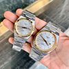 Đồng hồ cặp đôi Tissot PRX Powermatic80 T137.407.11.041.00 SG bản máy pin , dây thép , viền gold F1:1