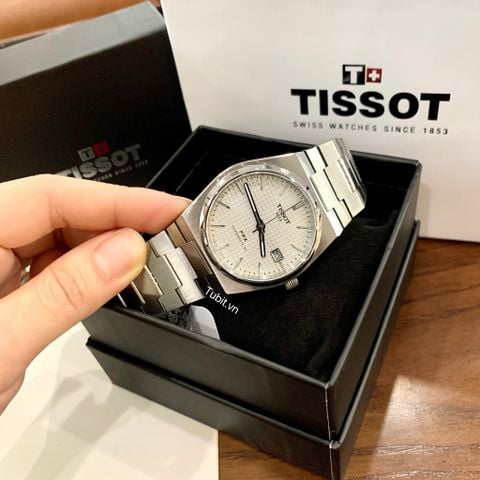 Đồng hồ cặp đôi Tissot PRX Powermatic80 T137.207.11.111.00 bản máy cơ ETA , dây thép F1:1