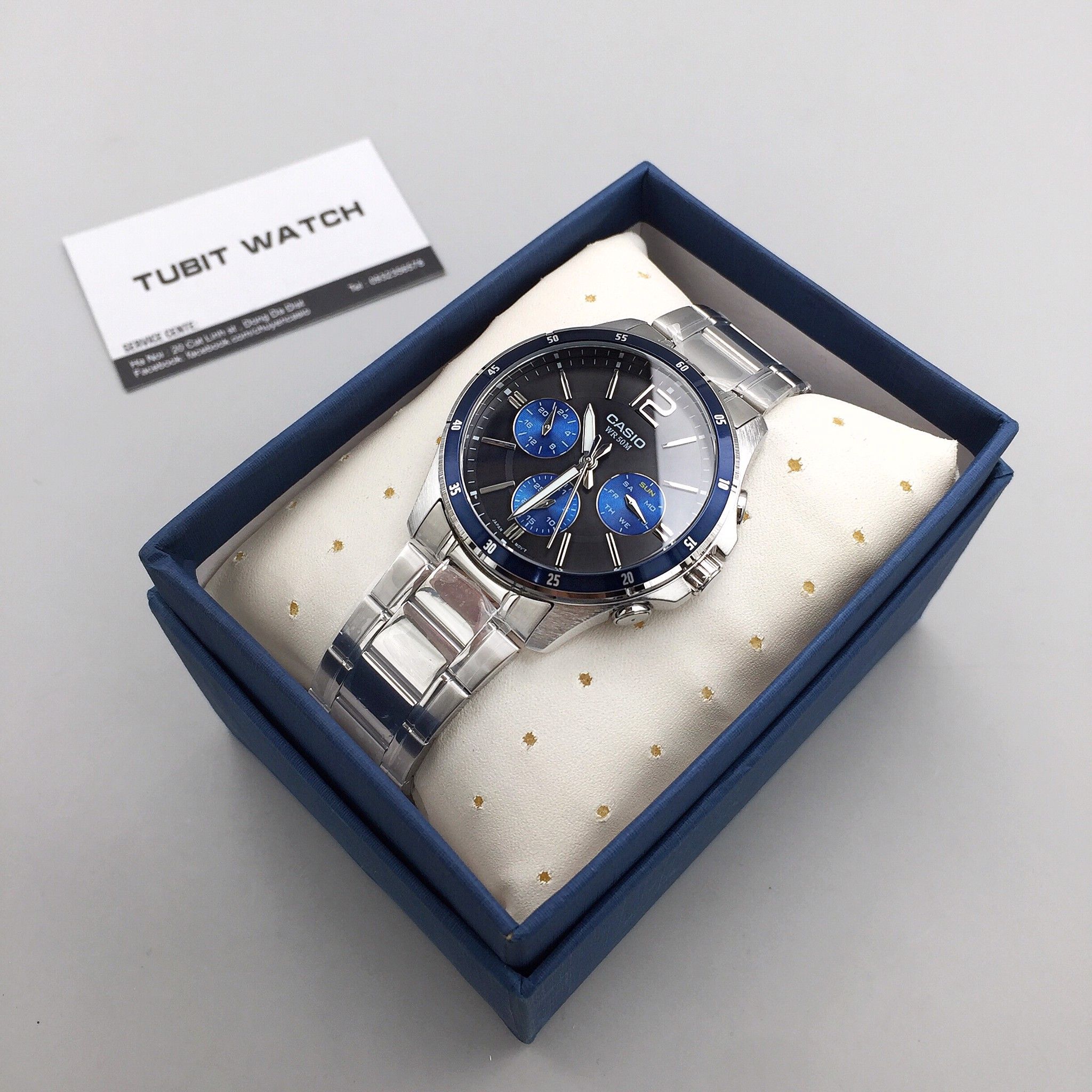 Đồng hồ Casio nam MTP 1374D-2A chính hãng