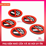 Decal cấm hút thuốc no smoking loại xịn cao su mềm dày dặn phù hợp gắn trên mọi bề mặt,logo cấm hút thuốc
