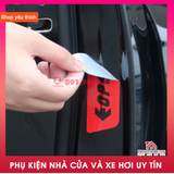 Bộ 4 decal dán phản quang OPEN cánh cửa xe ô tô - Phản Quang báo hiệu