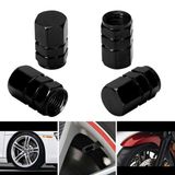 Bộ 4 ốc nhôm nắp chụp van bơm hơi ô tô trang trí, 4 ốc nhôm nắp chụp trang trí bảo vệ đầu van bơm hơi lốp bánh xe ô tô, chất liệu nhôm