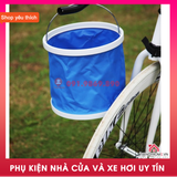 Xô nước gấp gọn  11 lít đa năng lau rửa, đi phượt, câu cá, đựng đồ, chứa nước tiện dụng