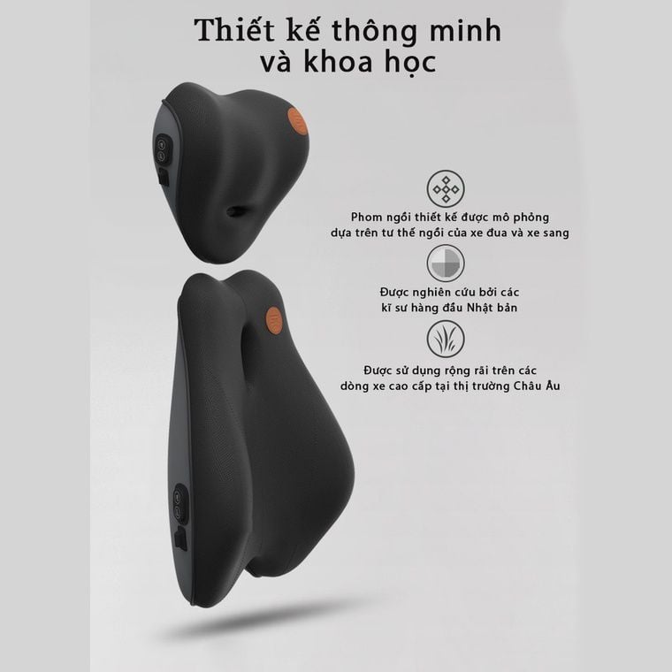 Gối và Đệm ghế xe ô tô Tích hợp Máy Massage Lưng Cổ Winci