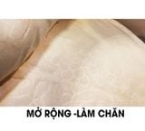 Chăn ô tô kiêm gối gấp gọn logo Mercedes, BMW, Toyota, Mazda, gối chăn vài bông tuyết đẳng cấp sang trọng