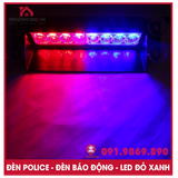 Đèn chớp xanh đỏ, đèn khẩn cấp cho xe hơi, đèn nháy báo động xanh đỏ phiên bản cao cấp vỏ kim loại