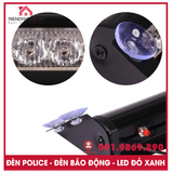 Đèn chớp xanh đỏ, đèn khẩn cấp cho xe hơi, đèn nháy báo động xanh đỏ phiên bản cao cấp vỏ kim loại