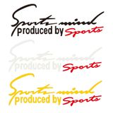 Tem dán decal Sport mind  prodeced by Sports cỡ đại 32 x 12 xe hơi ô tô đầy đủ màu sắc | Phụ kiện ô tô