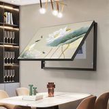 Khung tranh che bảng điện, tủ điện sang trọng che aptomat bảng điện khung nhôm có pitton thủy lực