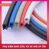 Gioăng ô tô Nẹp u lõi thép, Ron viền cánh cửa chữ U chống va đập dành cho xe hơi, ô tô