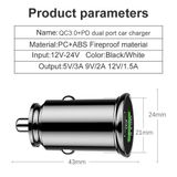 Tẩu Sạc Nhanh Hai Cổng Qc USB 3.0 Và Type C Pd 45W Cho Điện Thoại, máy tính trên xe ô tô điện 12V hoặc xe tải 24V
