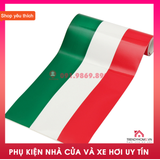 Decal dán xe thể thao phong cách BMW M sport, cờ ý, đức, pháp, loại cao cấp độ bền cao