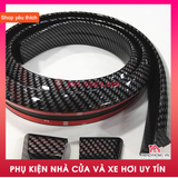 Đuôi Gió, Cánh Lướt Gió Cao Su Vân Carbon 3D Xe Ô Tô Phong Cách Thể Thao