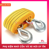 Dây đai kéo ô tô siêu bền loại 3 hoặc 5 mét cáp cứu hộ xe hơi siêu bền tài trọng lớn