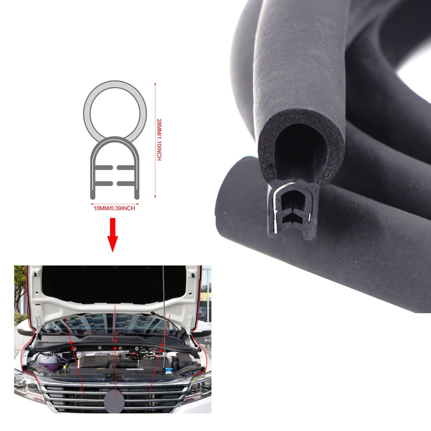 Gioăng Chữ U Nẹp Cốp