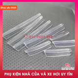 Bộ 8 miếng nhựa ABS cao cấp chống va đập cửa xe ô tô ép vỉ sáng bóng màu đen trắng và trong suốt