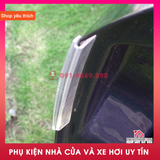 Bộ 8 miếng nhựa ABS cao cấp chống va đập cửa xe ô tô ép vỉ sáng bóng màu đen trắng và trong suốt