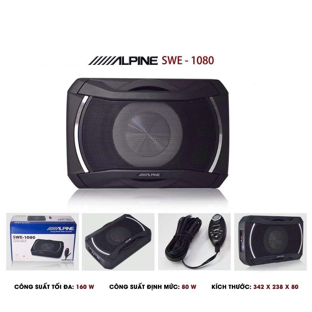 ALPINE SWE-1080 パワード サブウーファー 中古 ALPINE アルパイン パワードサブウーファー SWE-1080 : オート