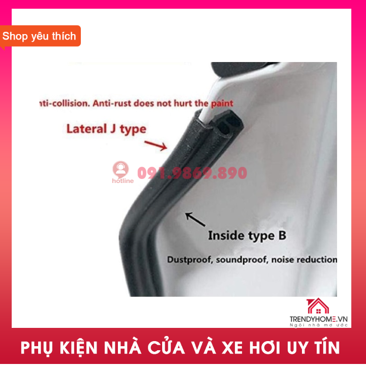 gioăng cửa bảo vệ bên trong bên ngoài ô tô JB