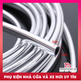 Nẹp u nhựa màu sắc chrome bạc, chrome đỏ, cacbon xám đen, Ron viền cánh cửa chữ U chống va đập dành cho xe hơi, ô tô