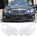 Vỏ đèn pha Mercedes Benz E CLASS W211 E320 E350 E280 E300 E500 E550, Năm 2002-2008 Phụ kiện ô tô, Ốp đèn thấu kính trong suốt đèn pha