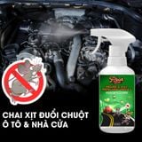 Chai F Clean Xịt Đuổi Chuột khoang máy Ô tô 500ML - Xịt Đuổi Chuột, Côn Trùng An Toàn & Hiệu Quả công nghệ Châu Âu