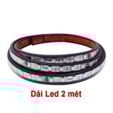 Dải Led 1.5m/2m Trang Trí Xe Tải Streamer Thanh Ánh Sáng Nhấp Nháy dòng Chảy Dải Ánh Sáng 24V Xe Ô Tô Xe Tải Đèn Chỉ Báo Ánh Sáng RGB