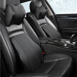 Gối tựa đầu ô tô, gối tựa lưng ô tô chất liệu da PU thoáng khí chất liệu cao su non cao cấp